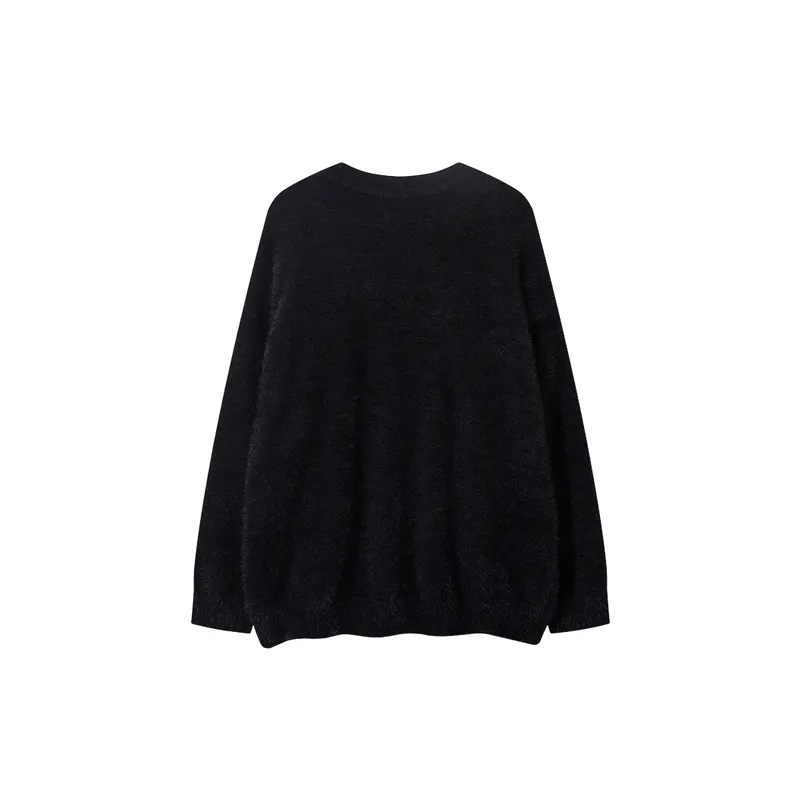 Fashionable Loose Mohair Sweater-5
