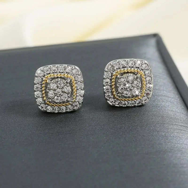 Simple Geometric Ear Stud-2