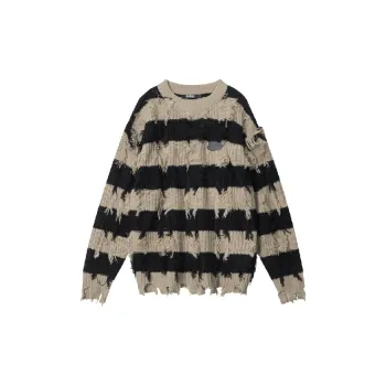 Casual Loose Acrylic Fibres Sweater Women