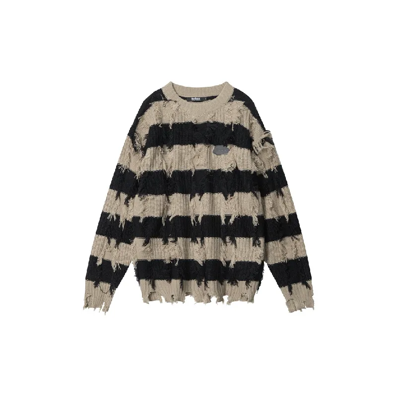 Casual Loose Acrylic Fibres Sweater Women-0