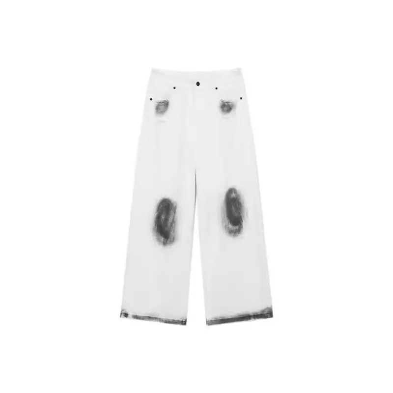 Casual Loose Straight Leg Jeans-0