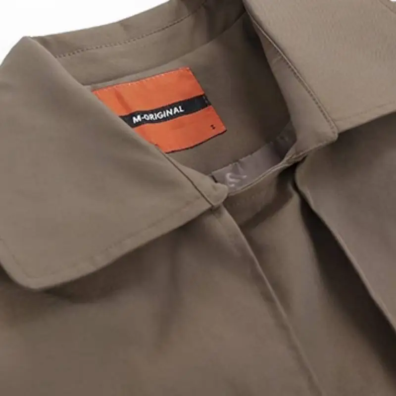Simple Loose Trench Coat-3