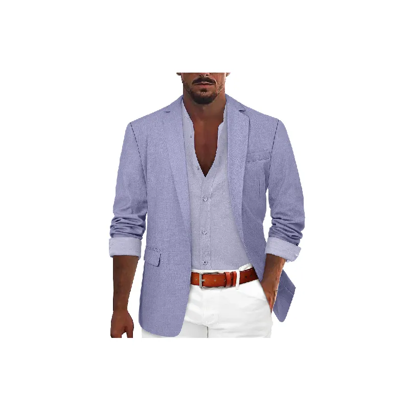 Casual Fashionable Cotton Blended Fabric Business Suit Man-2