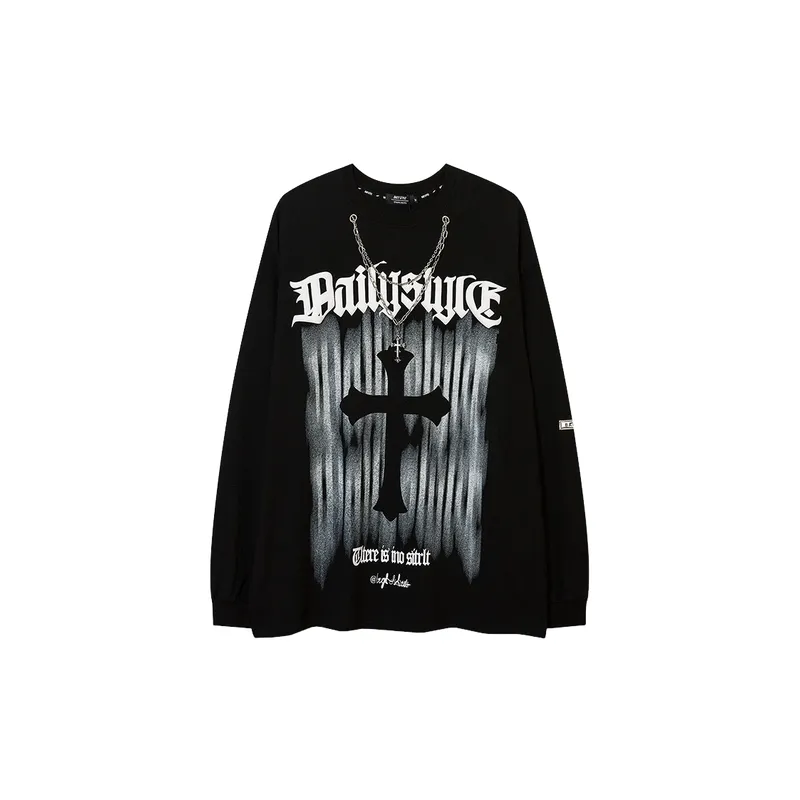 Fashionable Cross Sweatshirt-0