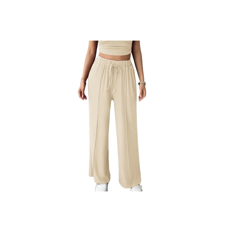 Street Plain Rayon Casual Pants Women-2