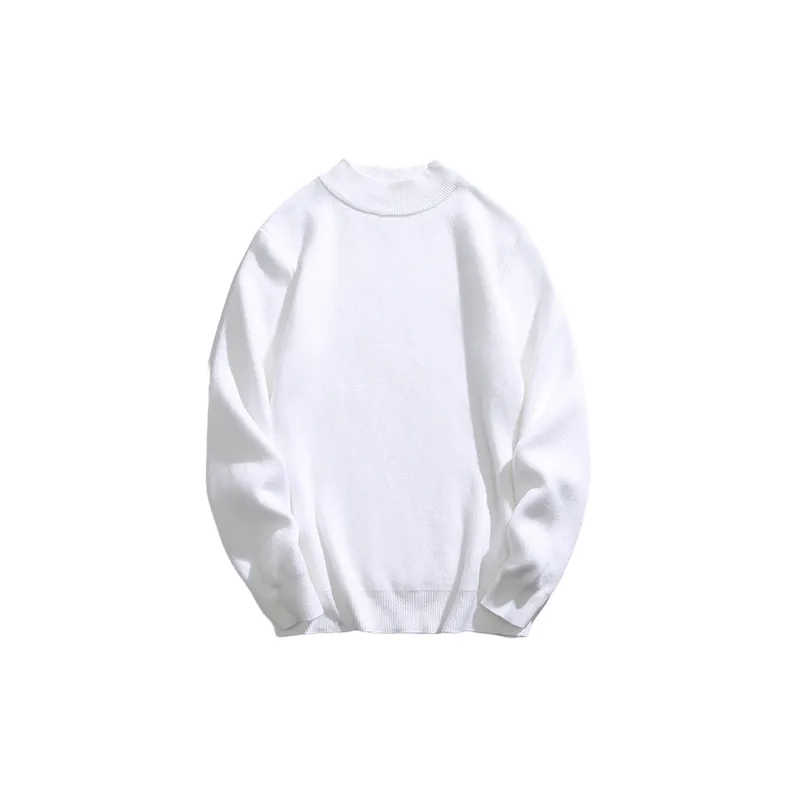 Casual Plain Cotton Blended Fabric Sweater-2