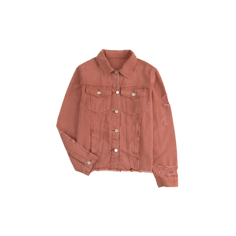 Fashionable Simple Denim Jacket-7
