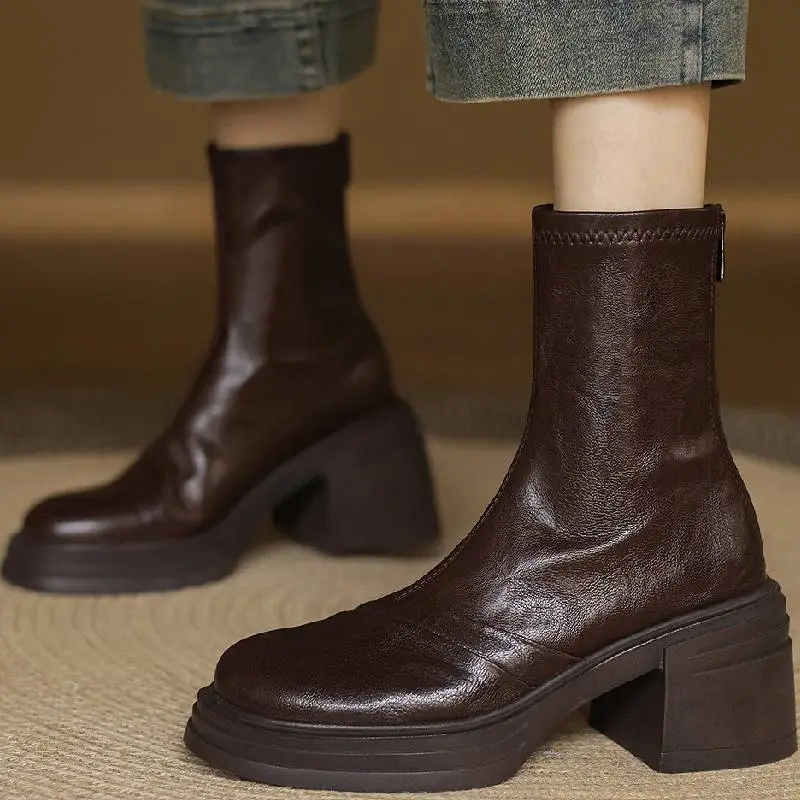 Basics Simple Ankle Boots-6
