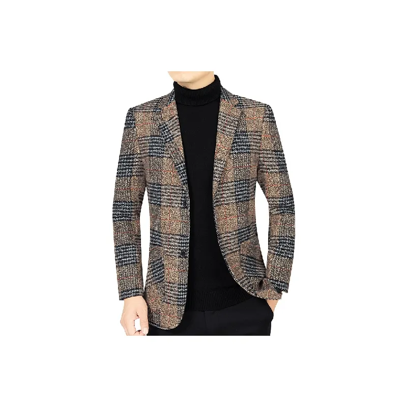 Glamorous Plaid Business Suit-1