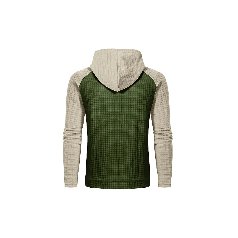 Casual Plaid Blended Synthetic Fabrics Sweatshirt Unisex-11