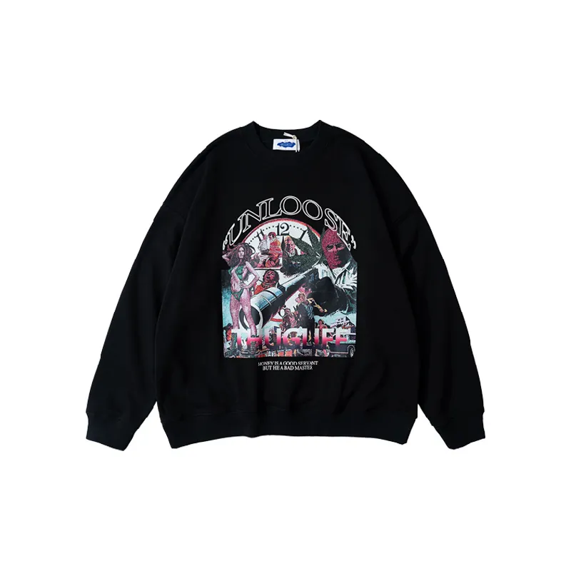 Hip Hop Fashion Prin Sweatshirt-0