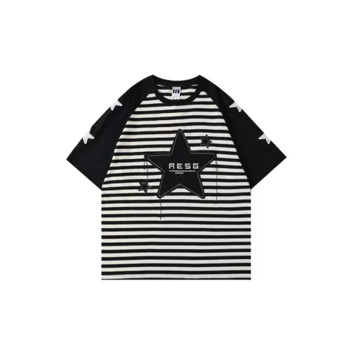 Embroidered Striped T Shirt