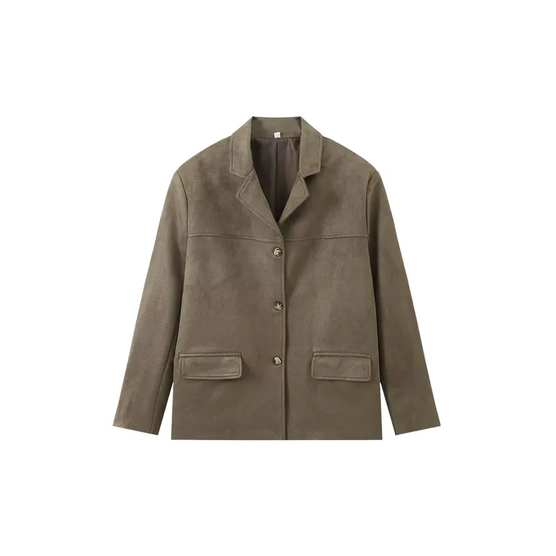 Retro Casual Jacket Women-5