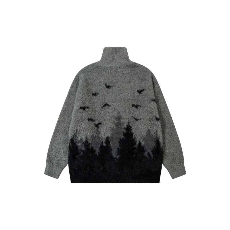 Zipper Casual Sweater-1