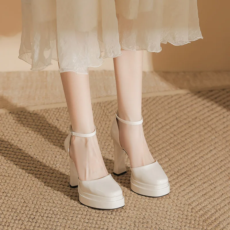 Sexy Fashionable Plain High Heels-8