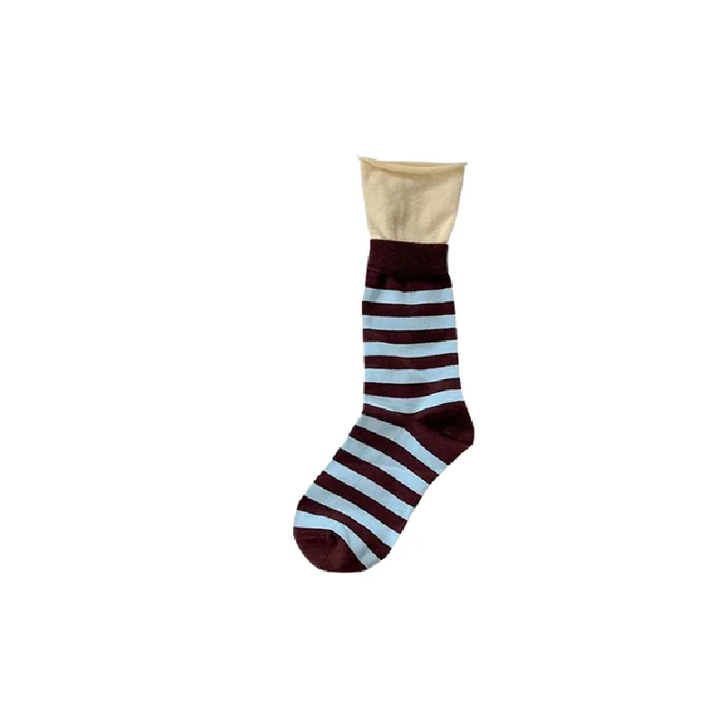 Basics Simple Polyester Mid Calf Sock-6