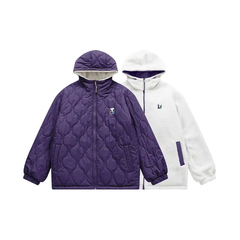 Fashionable Zipper 100% Polyester Quilted Jacket-10