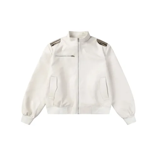 Shoulder Pads Leather Jacket