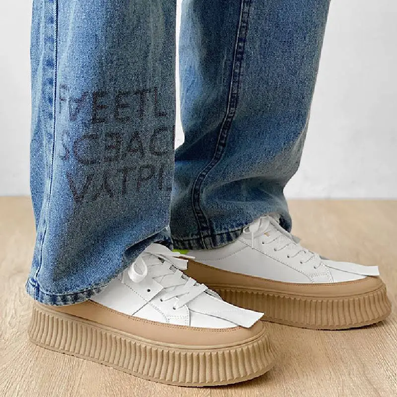 Casual Contrast Color Platform Shoes-2