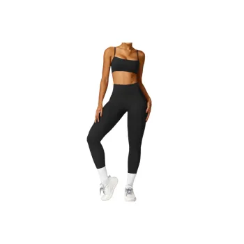 Sporty Maximum Comfort Nylon Spandex Cloud Like Fabric Fitness Kit Women