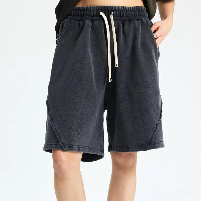 Street Retro Cotton Sports Shorts-16
