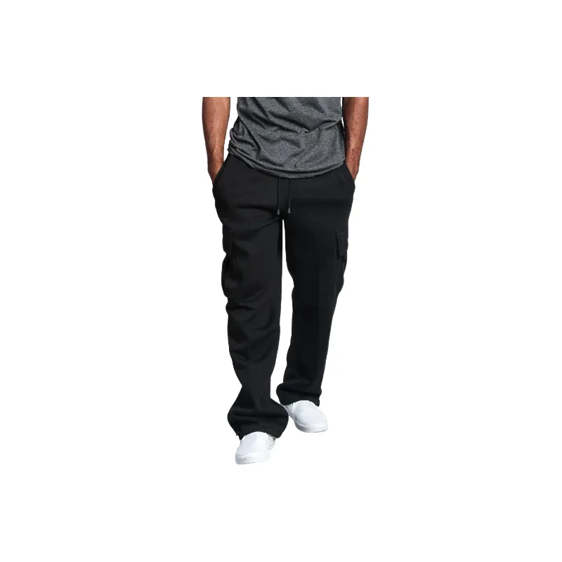 Simple Loose Polyester Casual Pants Unisex-6