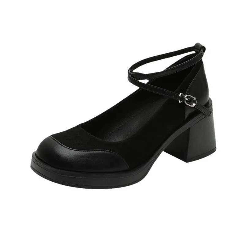 Retro Simple Mary Jane Shoes-0