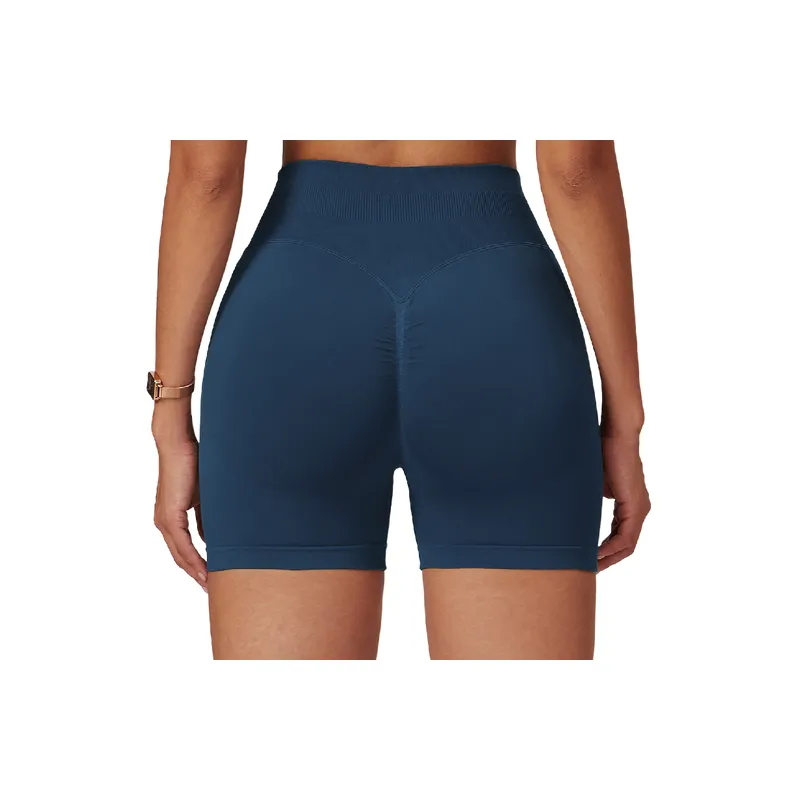 Plain Casual Sports Shorts Women-3