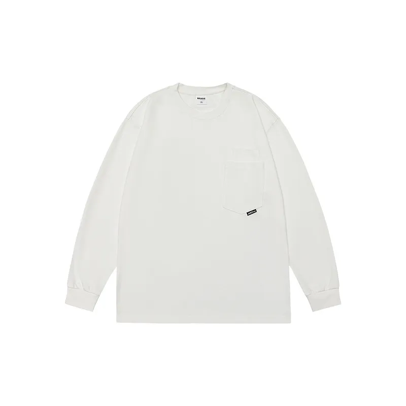 Plain Loose Blended Synthetic Fabrics T Shirt-6