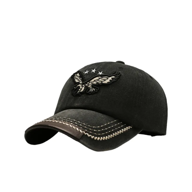 Retro Simple Peaked Cap Man-1