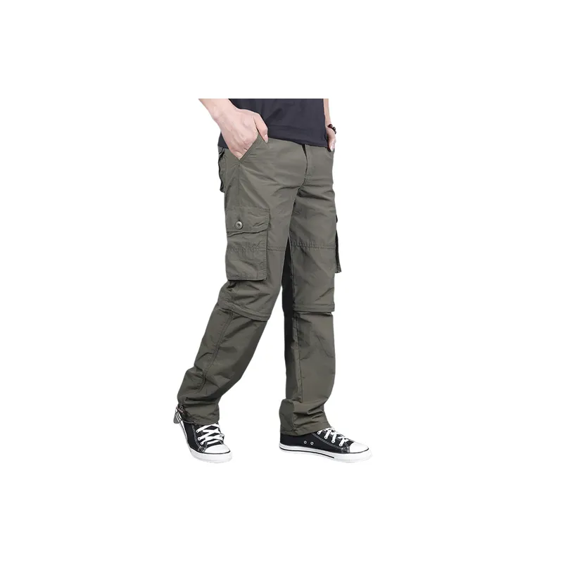 Basics Plain Blended Synthetic Fabrics Hard Shell Pants-1