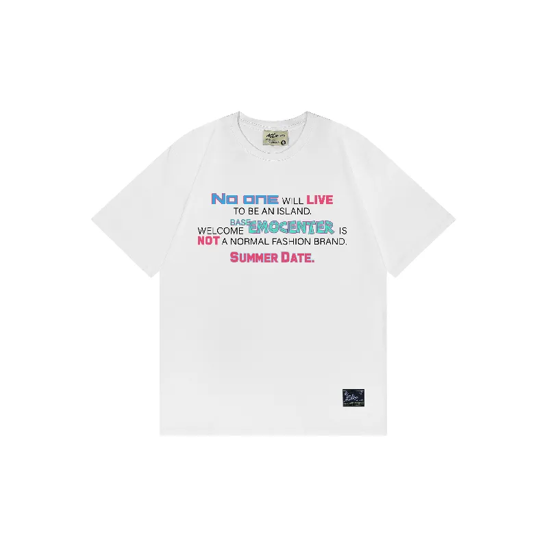 Fashionable Loose 100% Cotton T Shirt-0