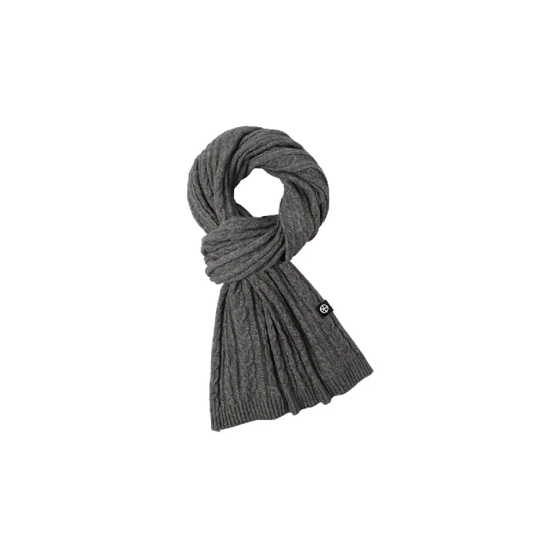 Retro Plain Knit Scarf-7