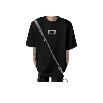Niche Design Zipper T Shirt