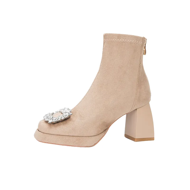 Fashionable Rhinestone High Heels-0