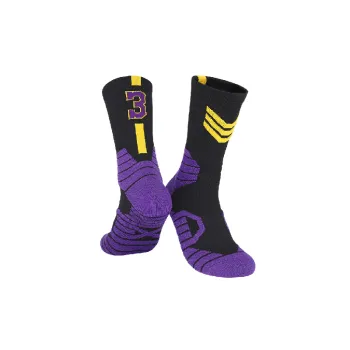 Sporty Soft Polyester Cotton Basketball Socks