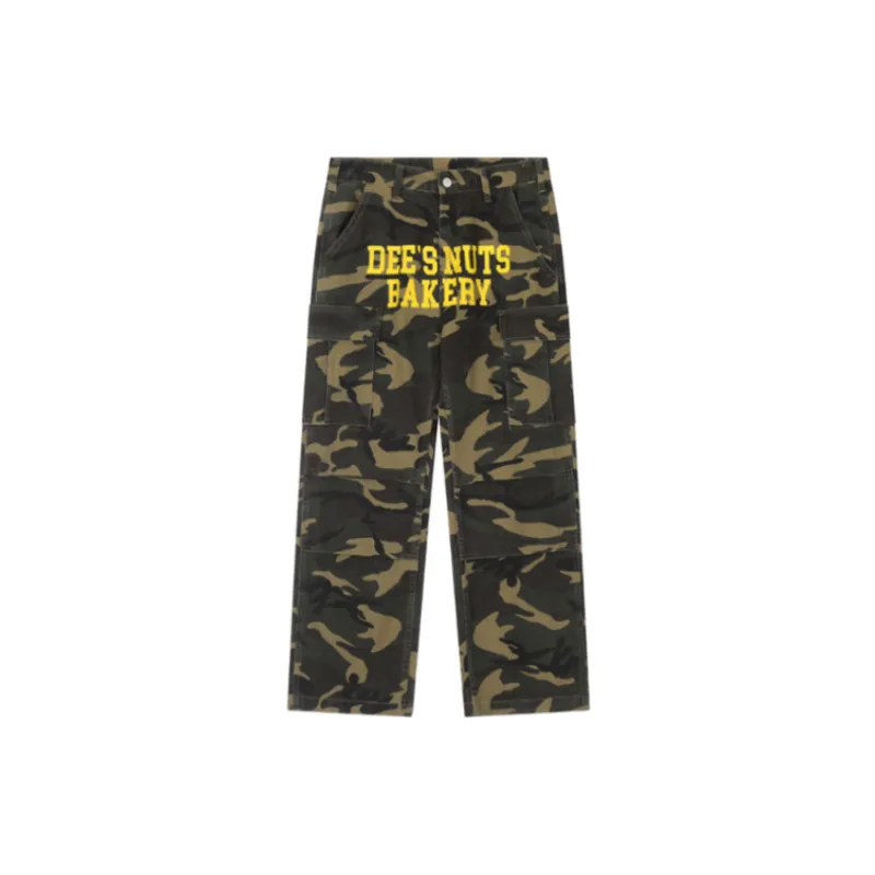 Loose Retro Camouflage Crowd Pants-2