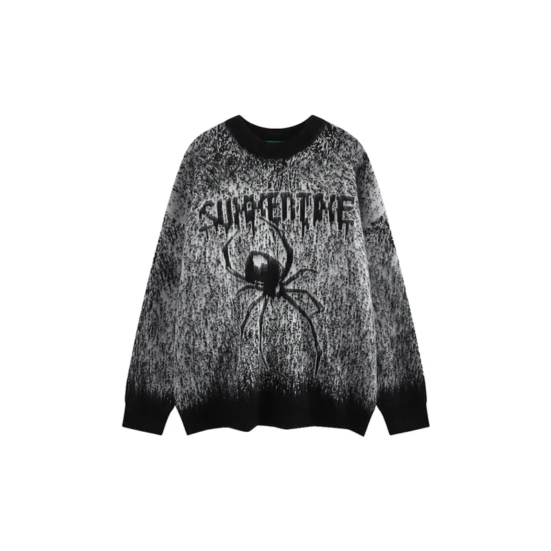 New Design Lazy Blend Woven Gradient Spider Seahorse Hair Sweate-0