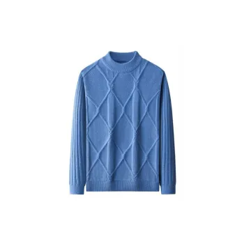 Striped Warm Acrylic Fibres Sweater