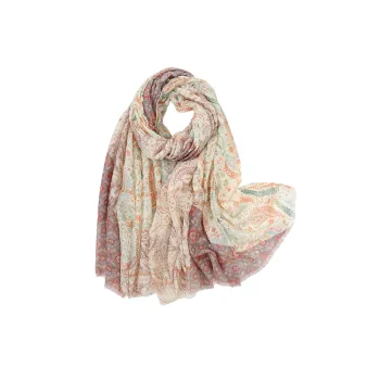 Retro All Over Print Shawl Women