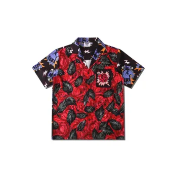 Digital Printing Casual Short Sleeve Shirt