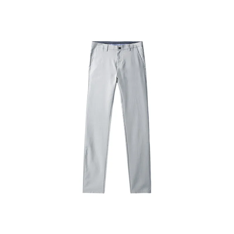 Fashionable Plain Cotton Suit Trousers-14
