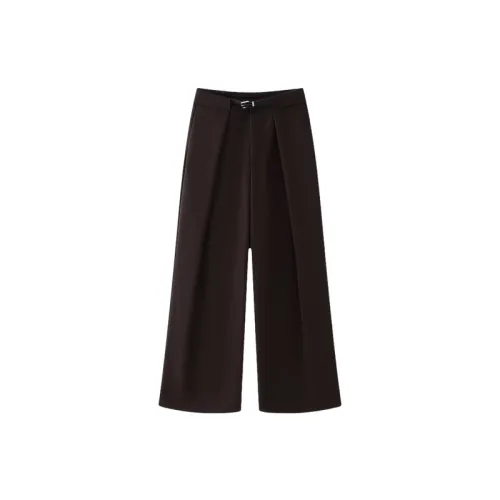 Simple Basics Polyester Casual Pants Women