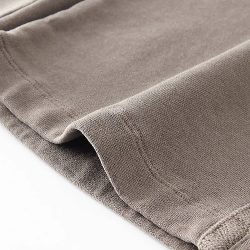 Fashion Washed Cotton Sports Pants-11