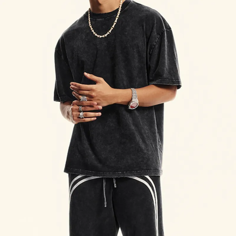Fashion Casual 100% Cotton T Shirt-4