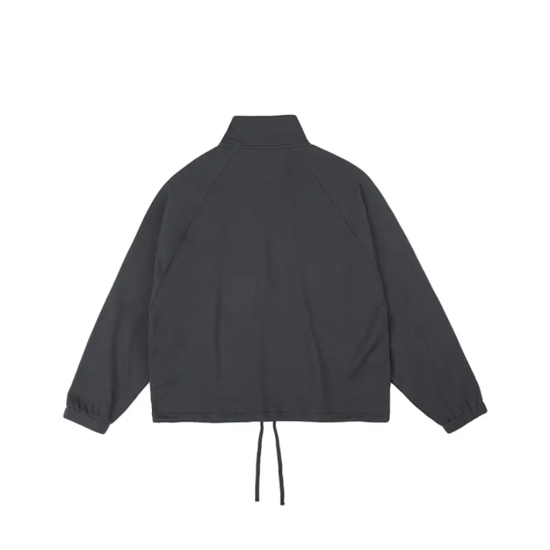 Silhouette Half Zipper Raglan Sleeve Sweatshirt-1