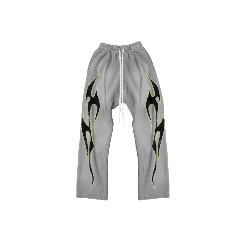Sporty Loose Knit Sweatpants-2