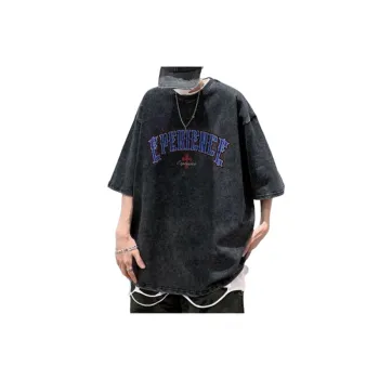 Retro Hiphop Five Point Sleeve T shirt
