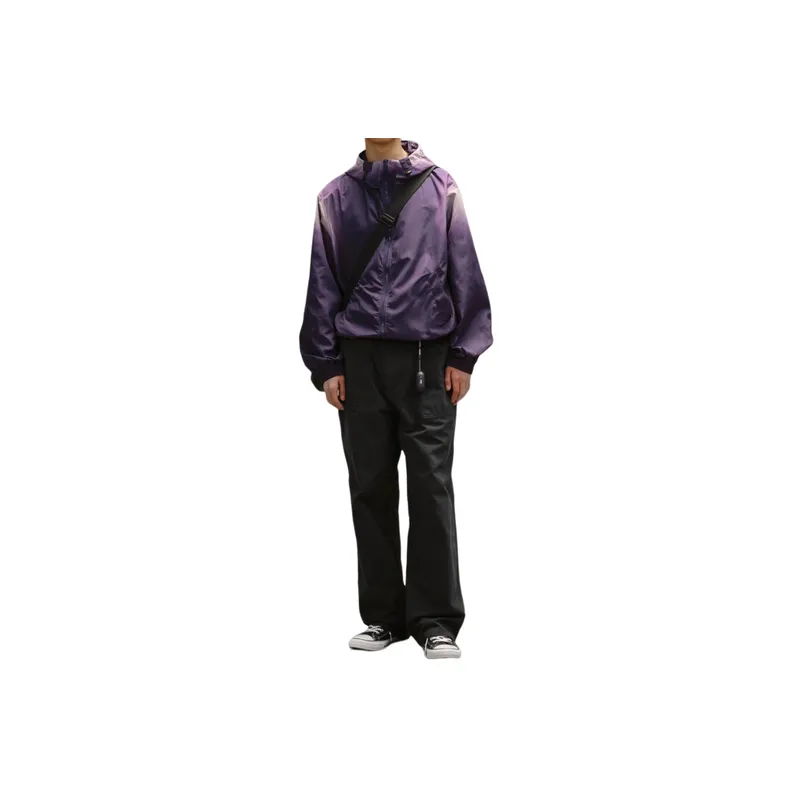 Retro Mountain Loose Gradient Outdoor Hooded Jacket-2