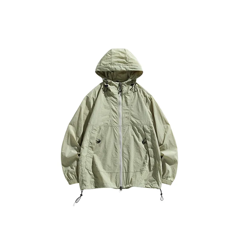 Fashionable Simple Nylon Outdoor Jacket-4